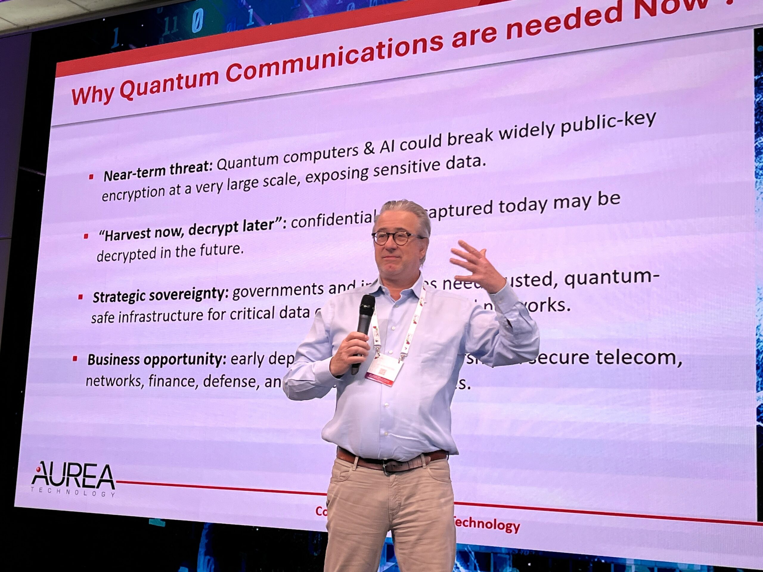 Jérôme Prieur Presents AUREA Technology’s Vision for Scalable Quantum Communications at EPIC