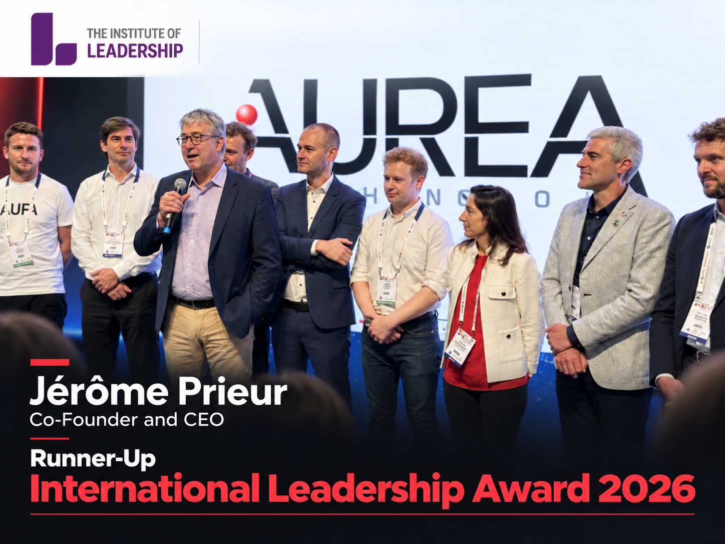 International Leader of the Year 2026 for Jérôme Prieur CEO at AUREA Technology